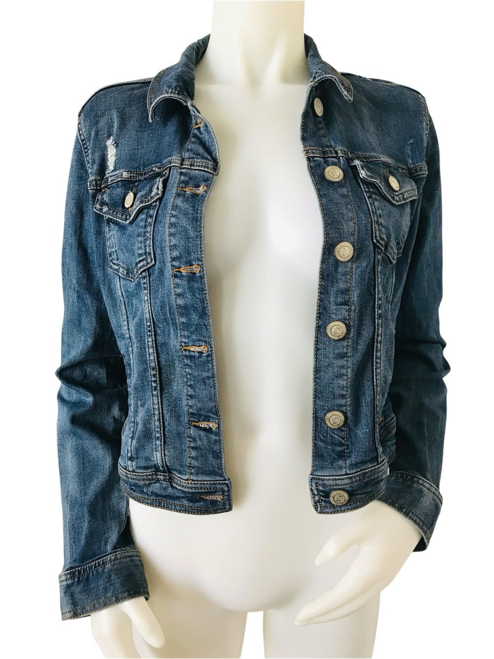 Classic Dark Blue Denim Jean Jacket
